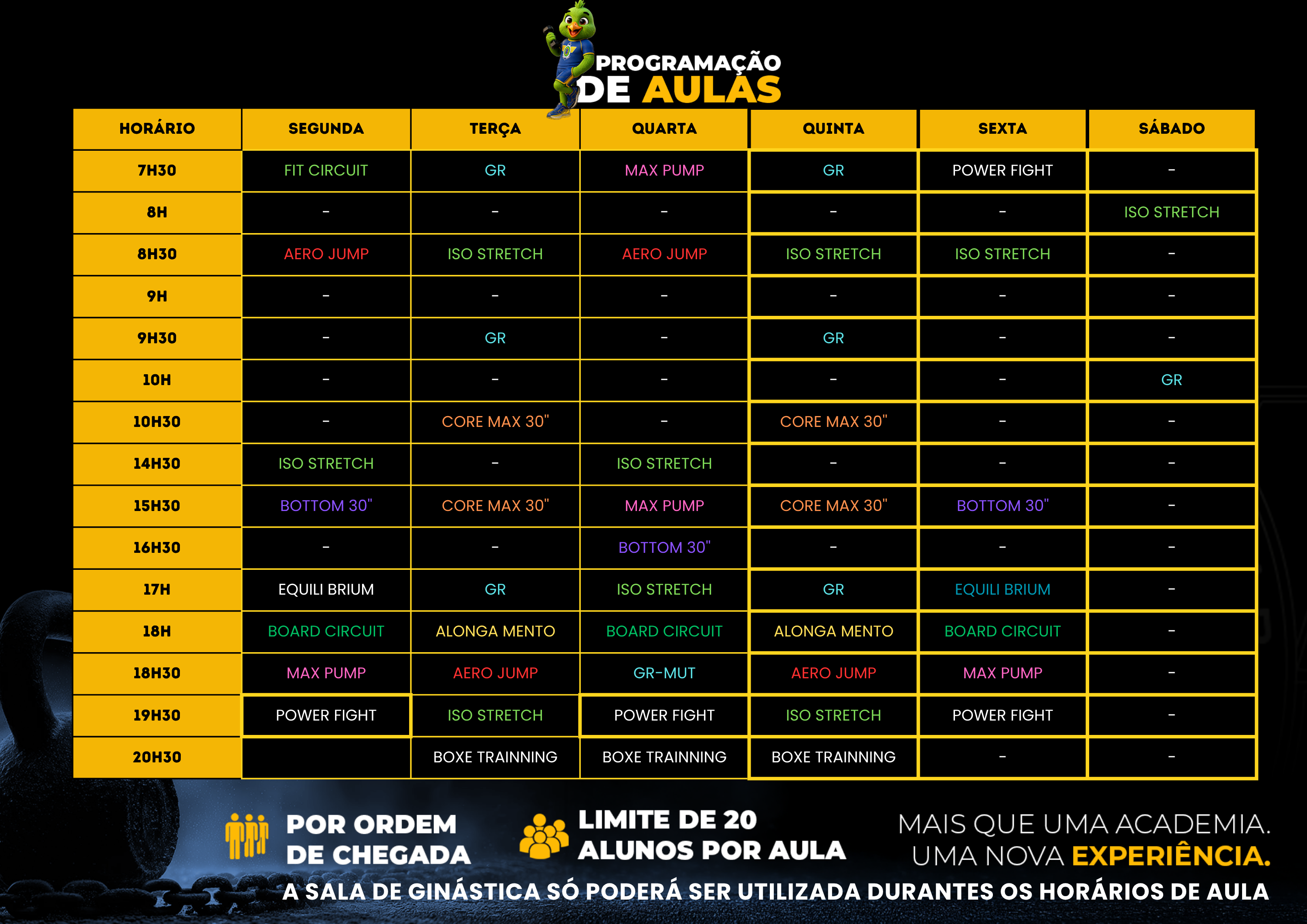 PROGRAMACAO AULAS OK